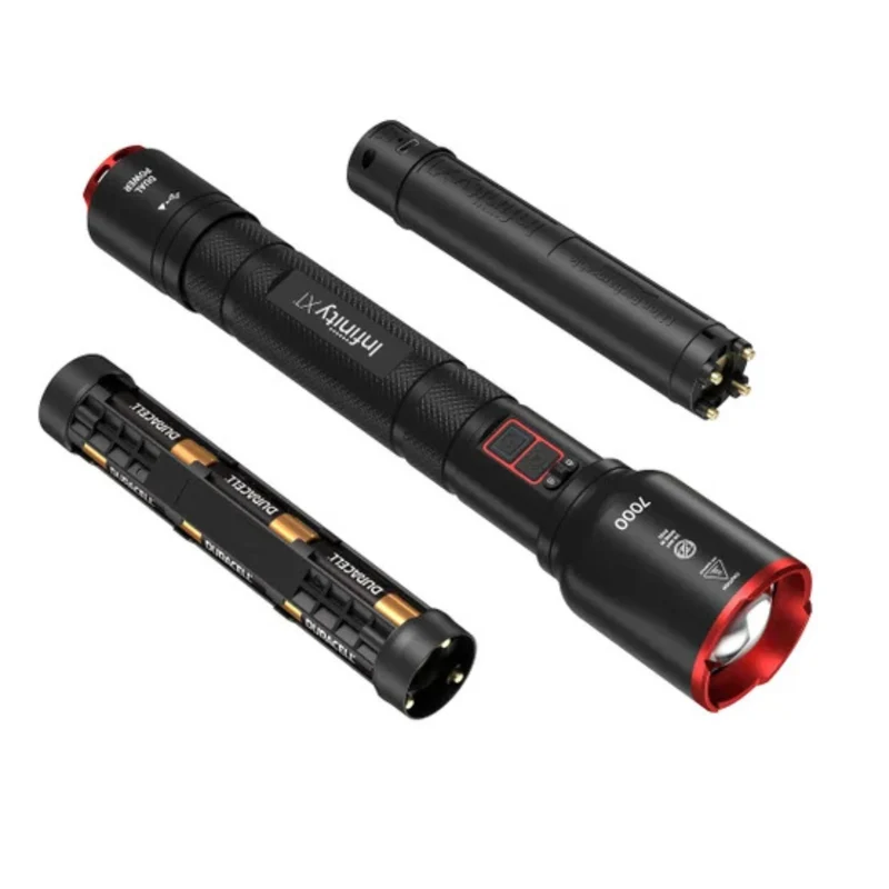 INFINITY X1 - Lampe de Poche à Alimentation Hybride de 7000 Lumens