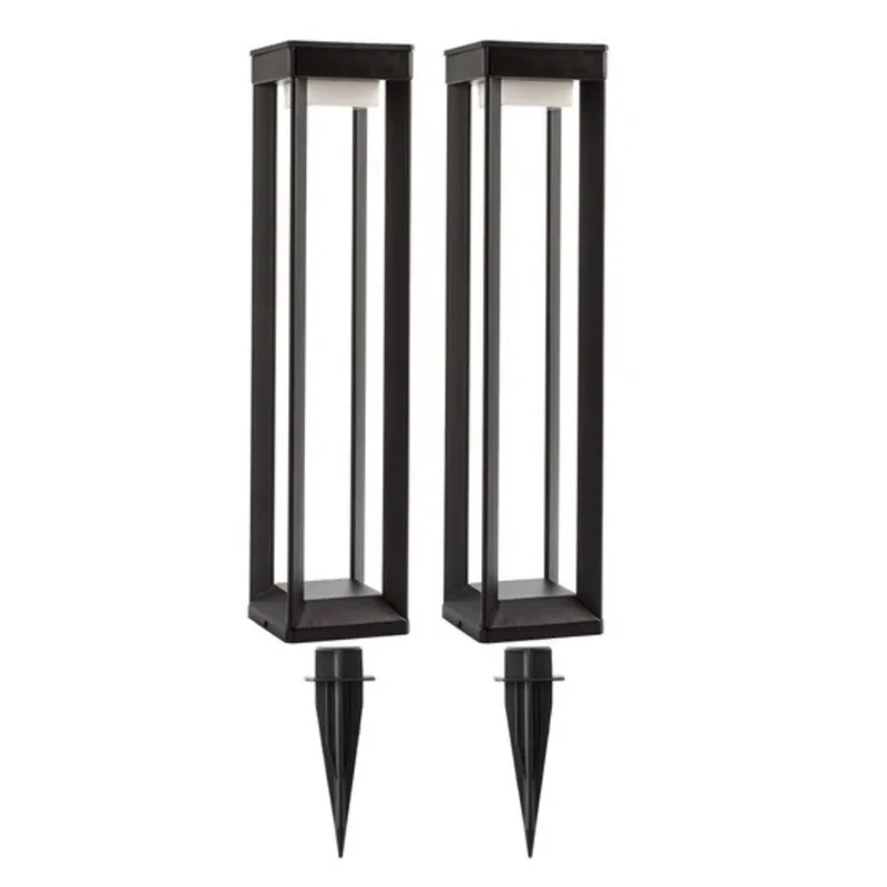 PRISMAX SOLUTIONS - Ensemble de 2 Lampes Solaires de Parterre