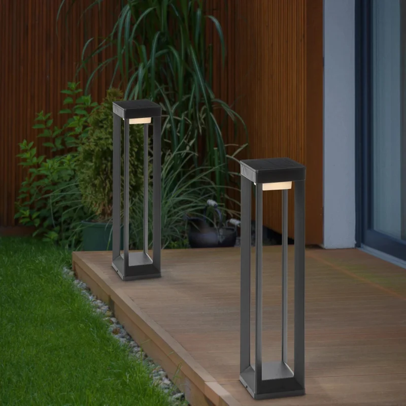 PRISMAX SOLUTIONS - Ensemble de 2 Lampes Solaires de Parterre