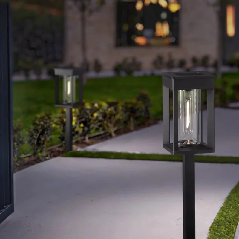NATURALLY SOLAR - Ensemble de 4 Luminaires Solaires de Parterre à Del