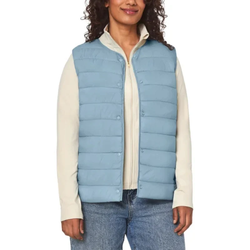 MONDETTA - Veste Sans Col pour Femme