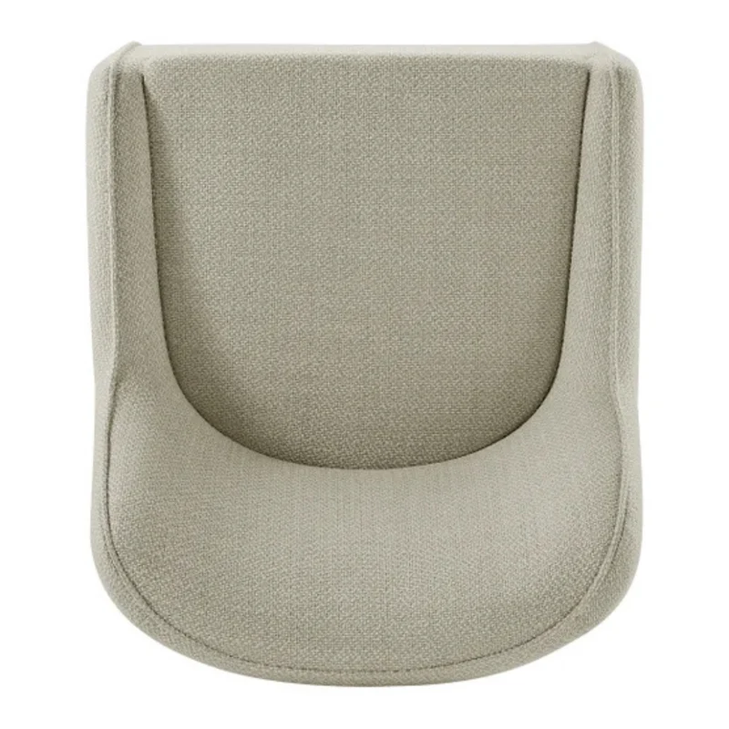 AIDEN & IVY - Chaise de Salle à Manger en Tissu Sans Accoudoirs avec Roulettes