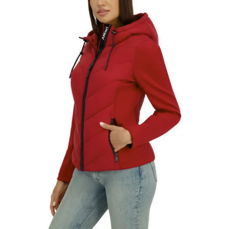 DKNY - Manteau en Matériaux Mixtes pour Femme