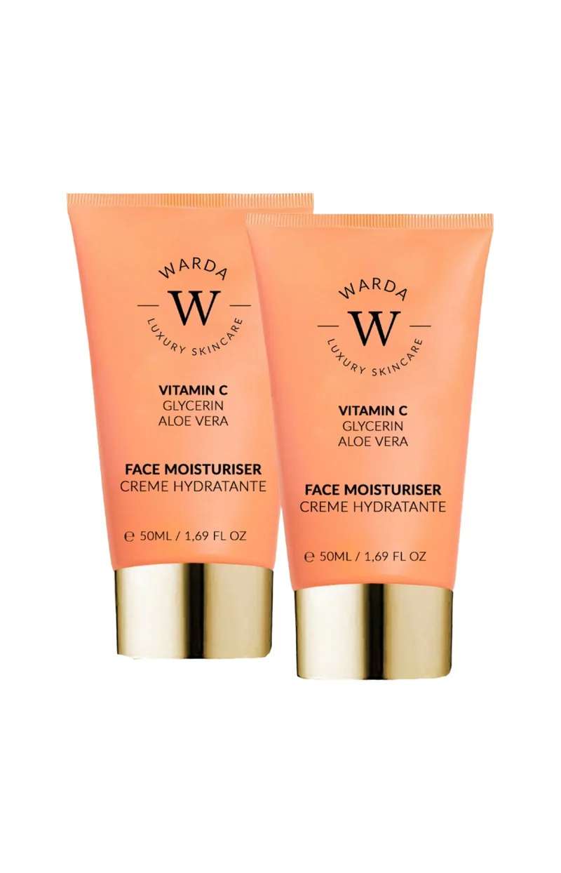 Crèmes de jour hydratantes - Vitamine C - Visage - 2 x 50 ml
