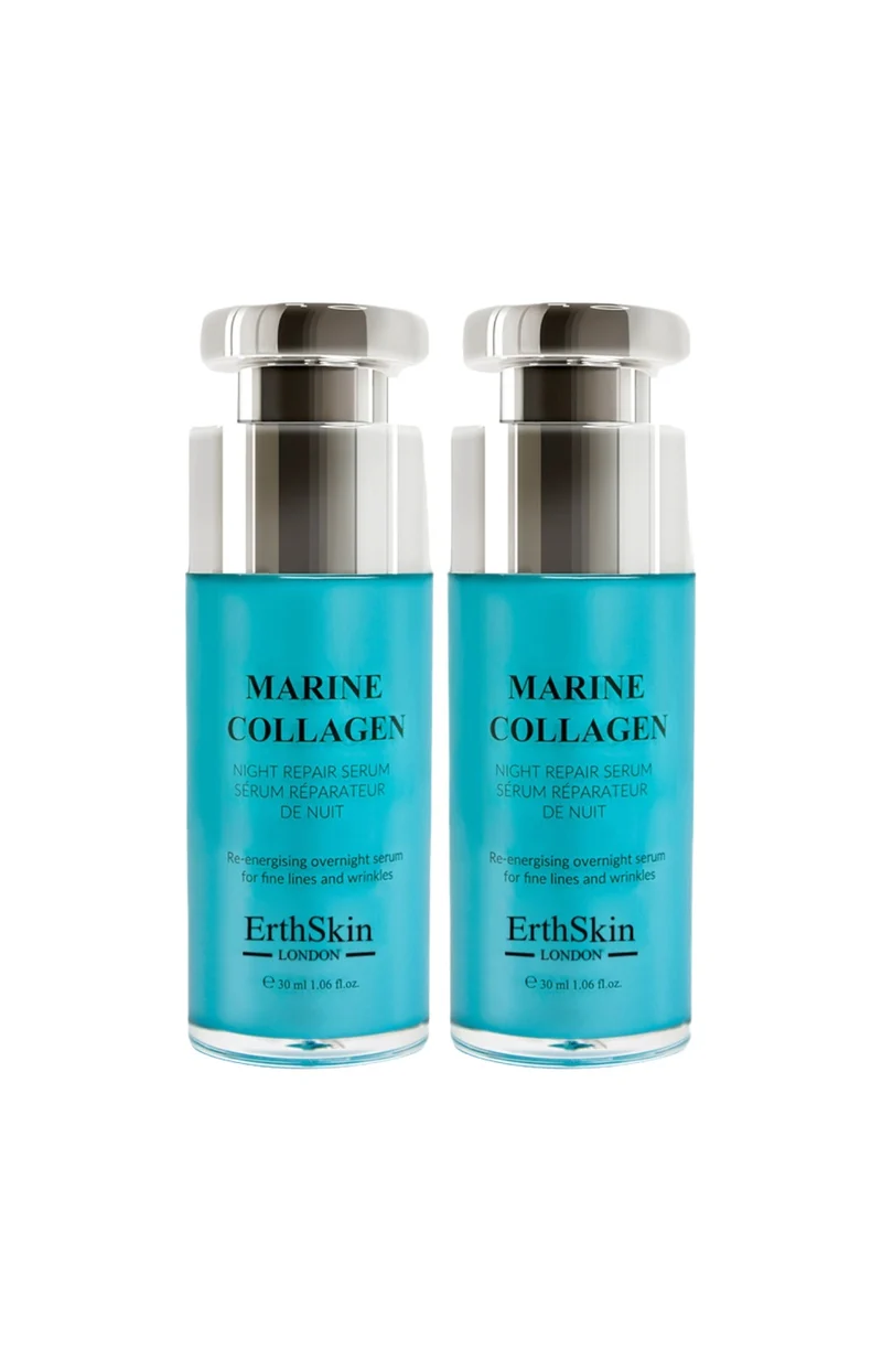 Sérums de nuit réparateurs - Collagène marin - Visage - 2 x 30 ml