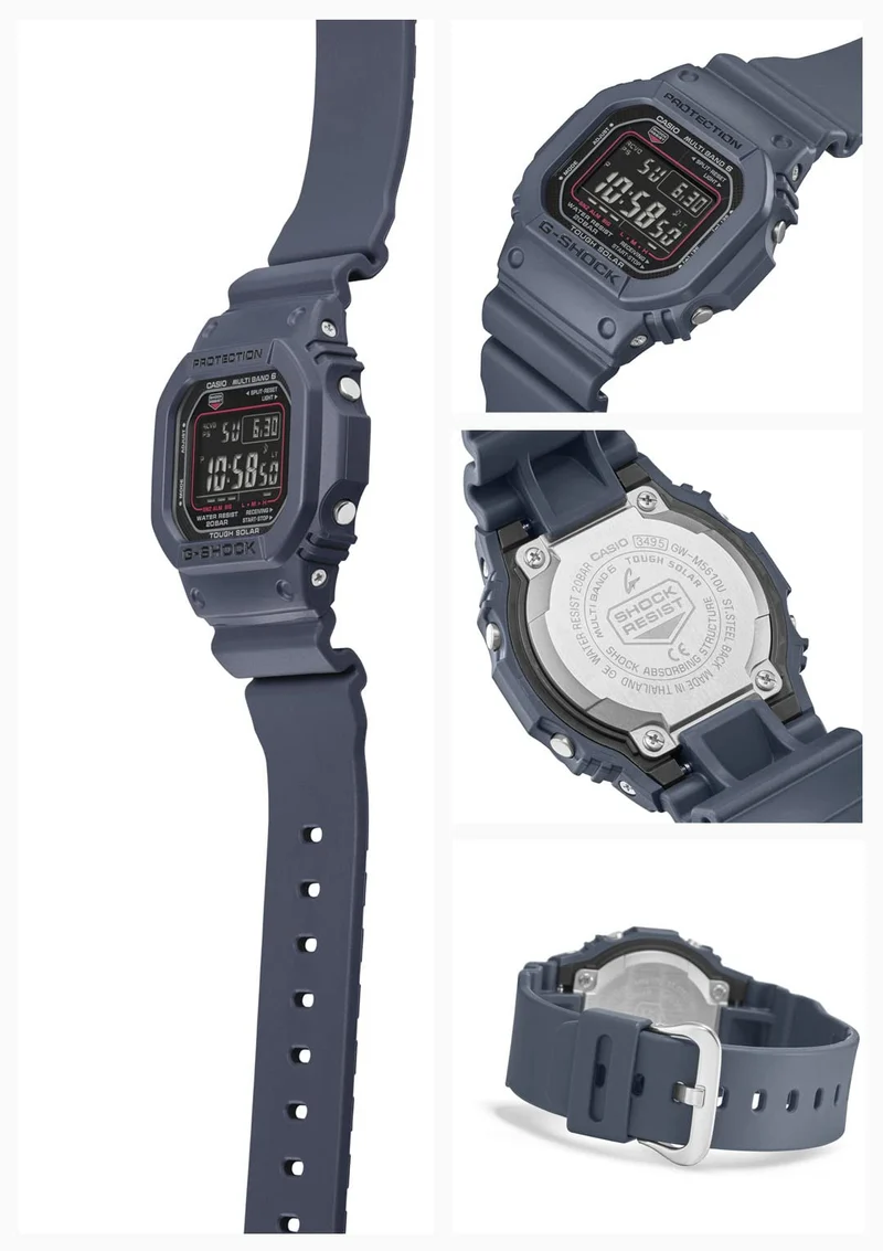 Casio G-Shock Men's Blue Radio Solar Watch with Super Illuminator GW-M5610U-2JF