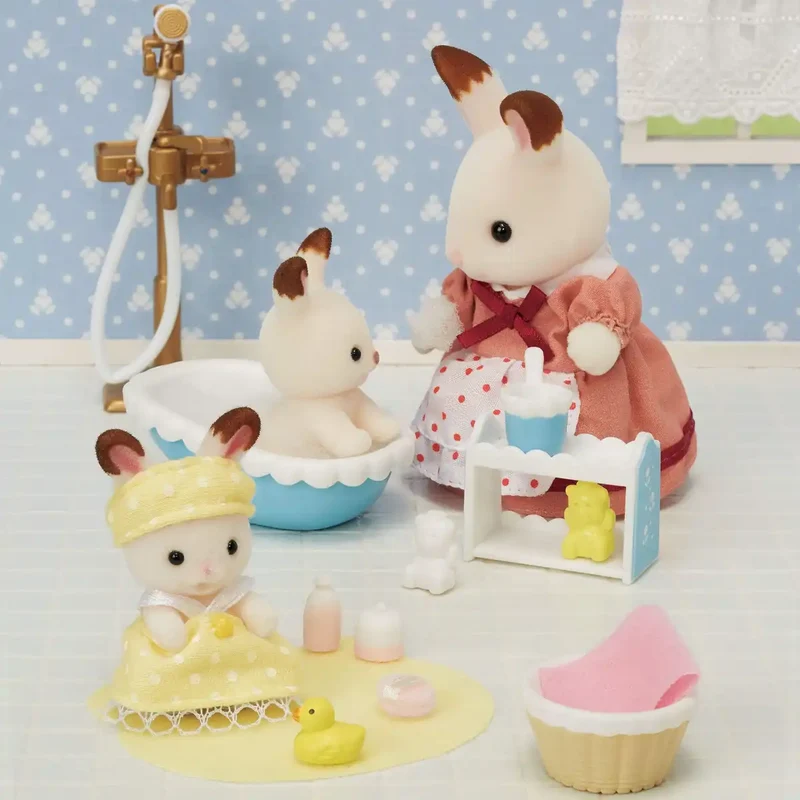 Epoch Sylvanian Families Baby Bath Furniture Set Age 3+ Toy Dollhouse