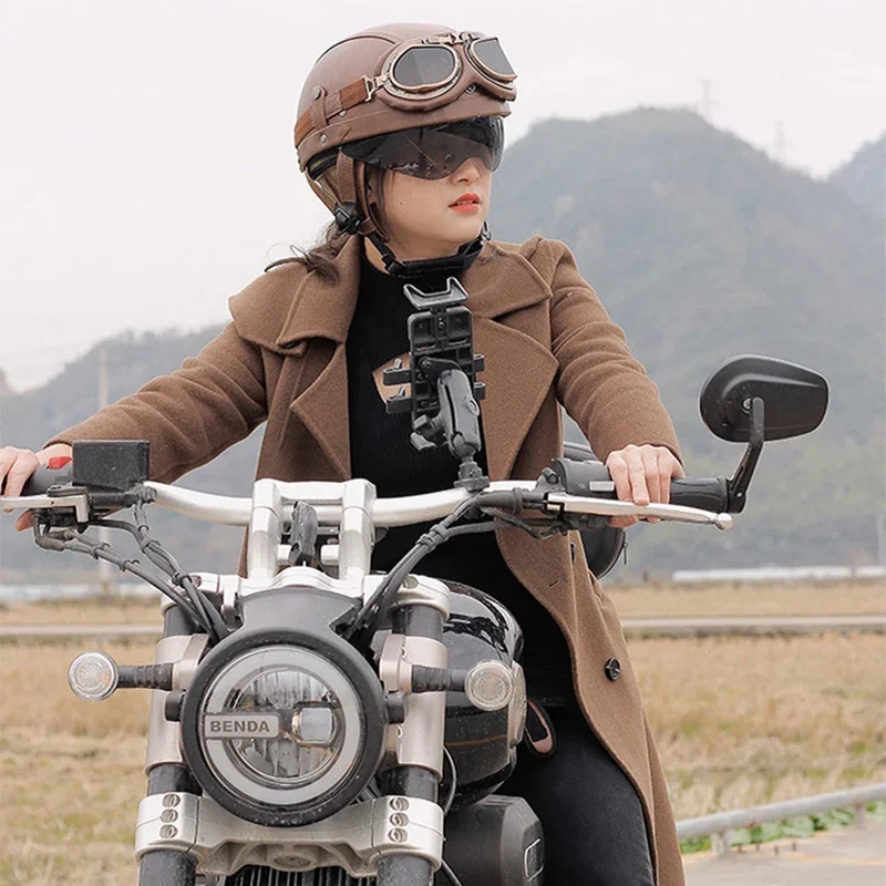 Casco Moto Retro – Certificazione DOT con costruzione leggera in ABS