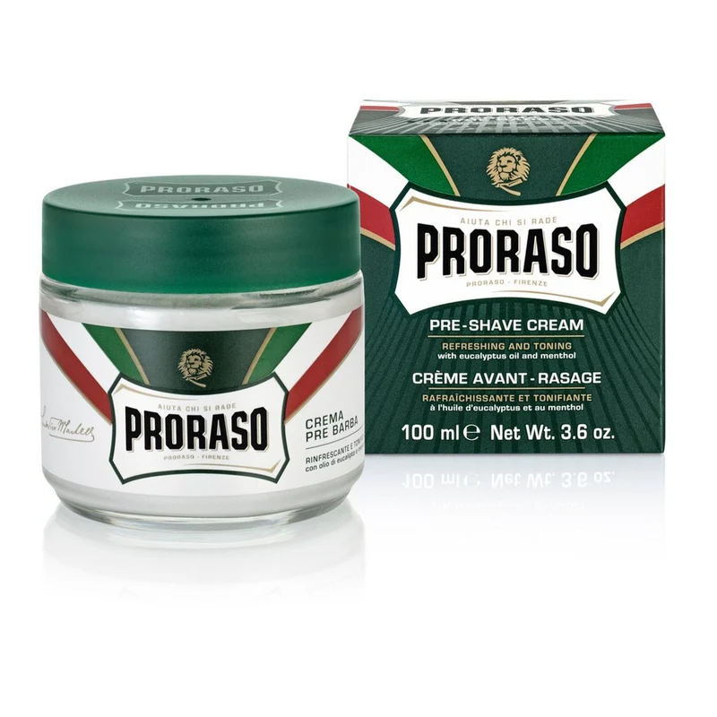 Crème de pré-rasage à l'huile d'eucalyptus et au menthol (100ml/3.6oz)