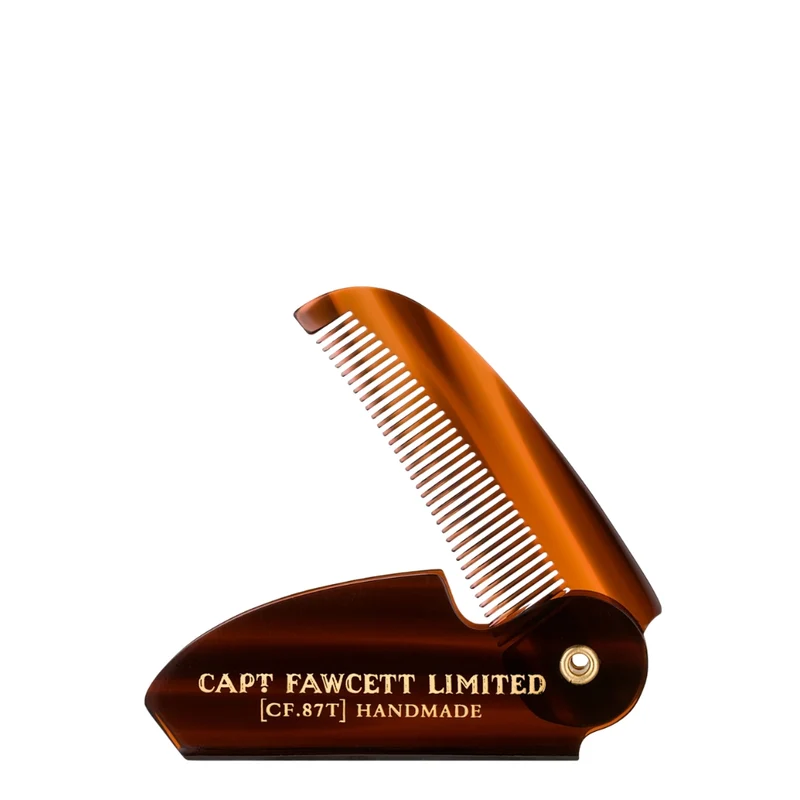 Peigne à moustache de poche pliable CF.87T (117mm/4.6")