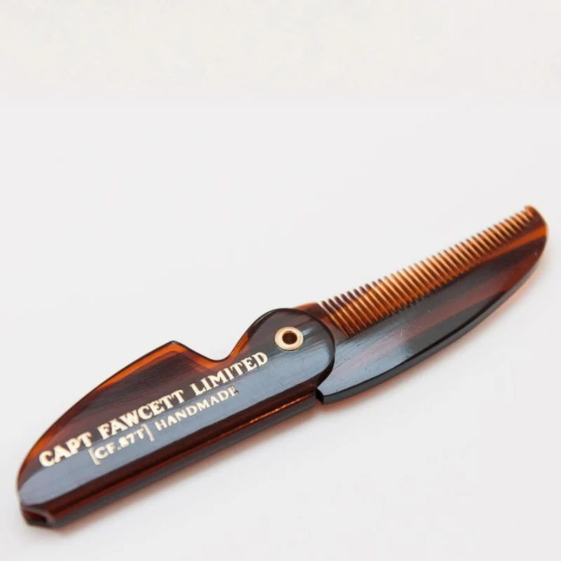 Peigne à moustache de poche pliable CF.87T (117mm/4.6")