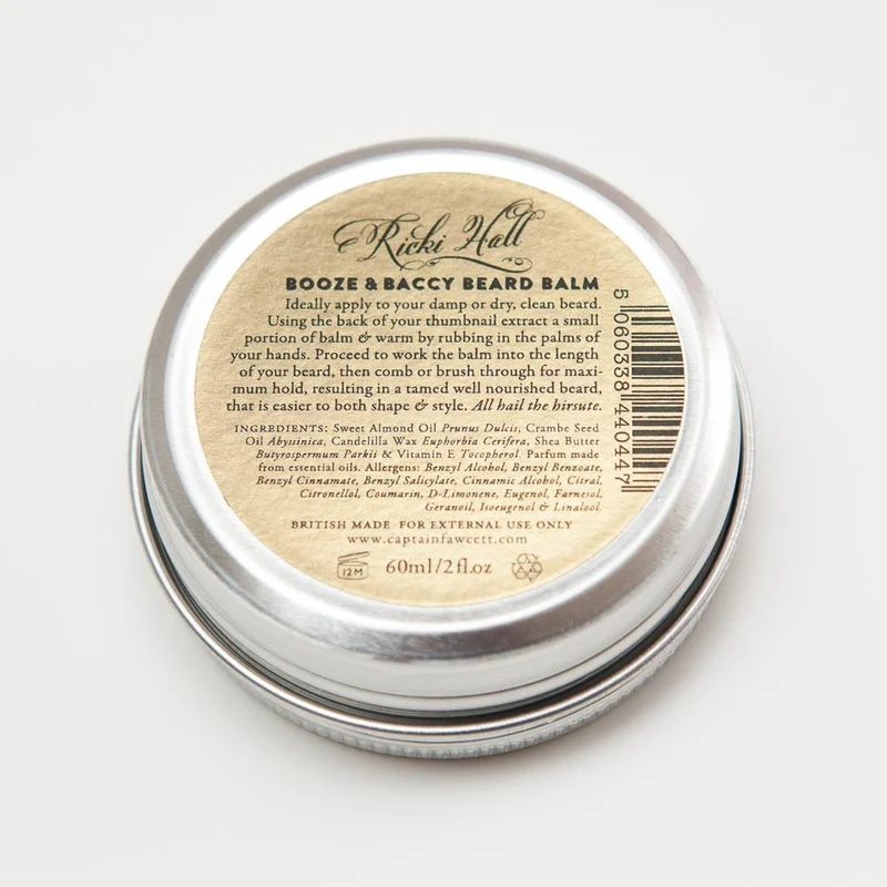 Baume à barbe Booze & Baccy par Ricki Hall's (60ml/2.0oz)