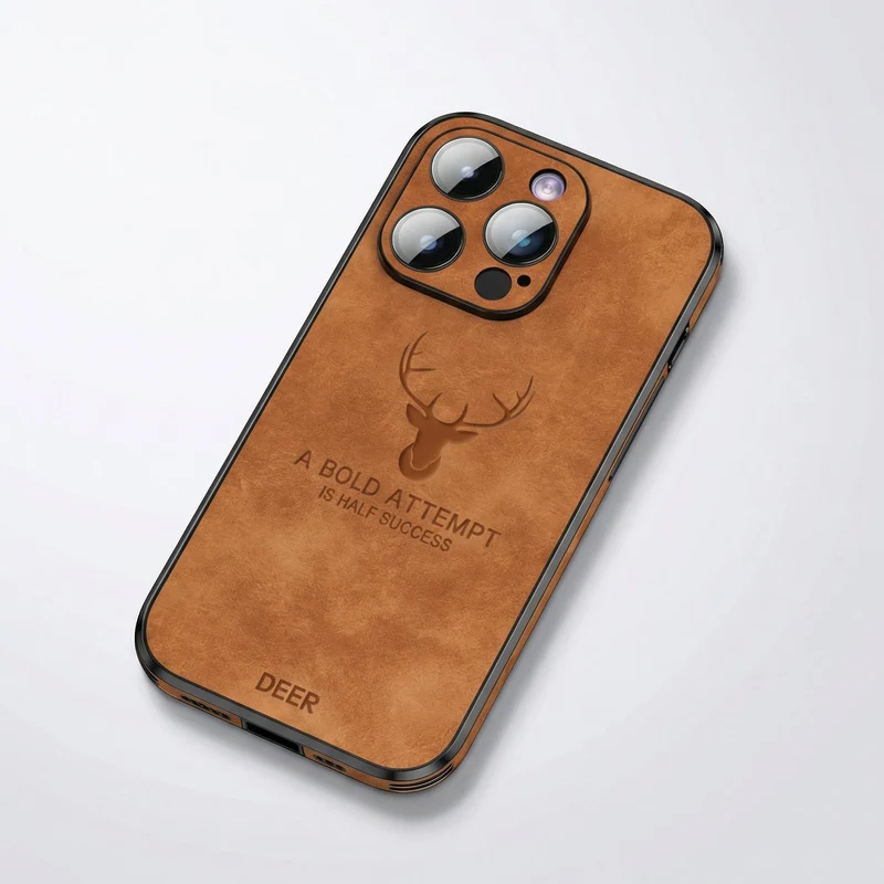 Custodia per iPhone in finta pelle – Cover sottile con protezione dagli urti e supporto MagSafe