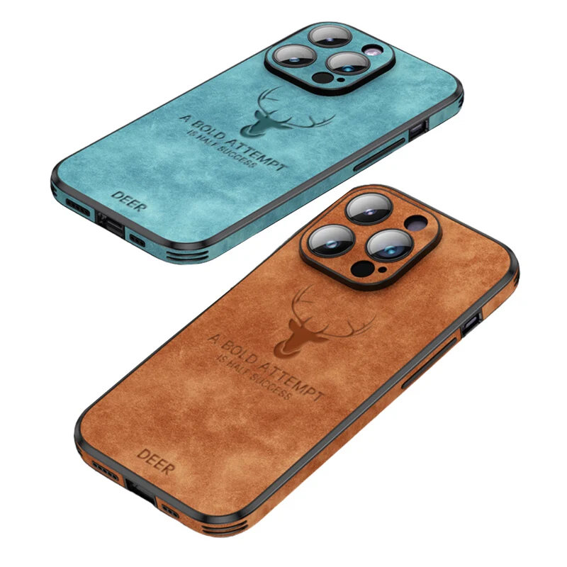 Custodia per iPhone in finta pelle – Cover sottile con protezione dagli urti e supporto MagSafe