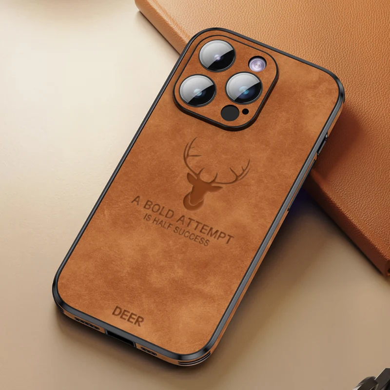 Custodia per iPhone in finta pelle – Cover sottile con protezione dagli urti e supporto MagSafe