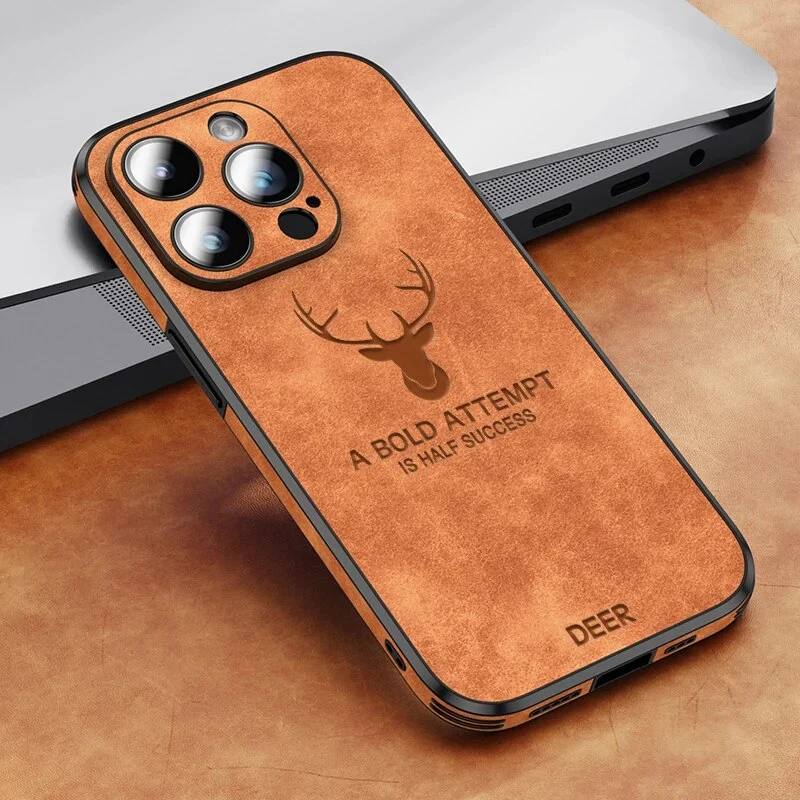 Custodia per iPhone in finta pelle – Cover sottile con protezione dagli urti e supporto MagSafe