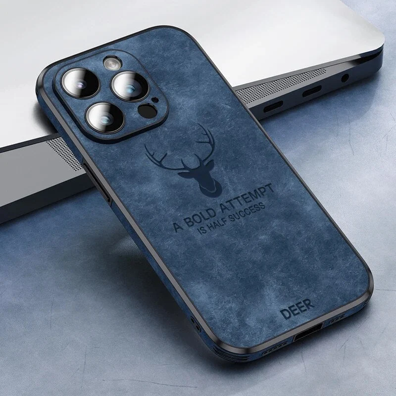 Custodia per iPhone in finta pelle – Cover sottile con protezione dagli urti e supporto MagSafe