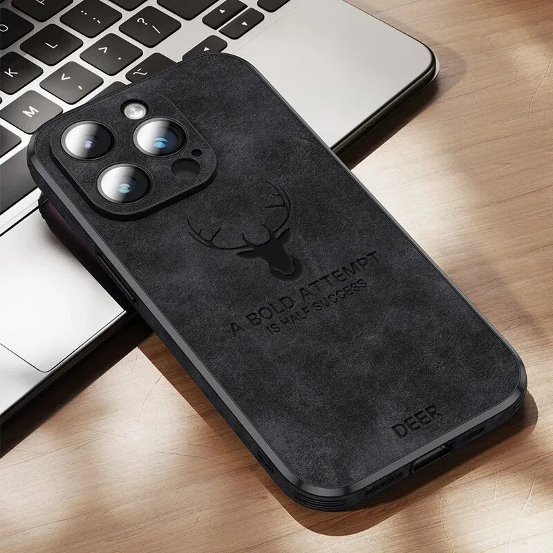Custodia per iPhone in finta pelle – Cover sottile con protezione dagli urti e supporto MagSafe
