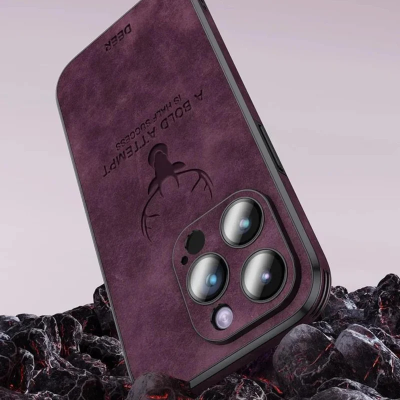 Custodia per iPhone in finta pelle – Cover sottile con protezione dagli urti e supporto MagSafe