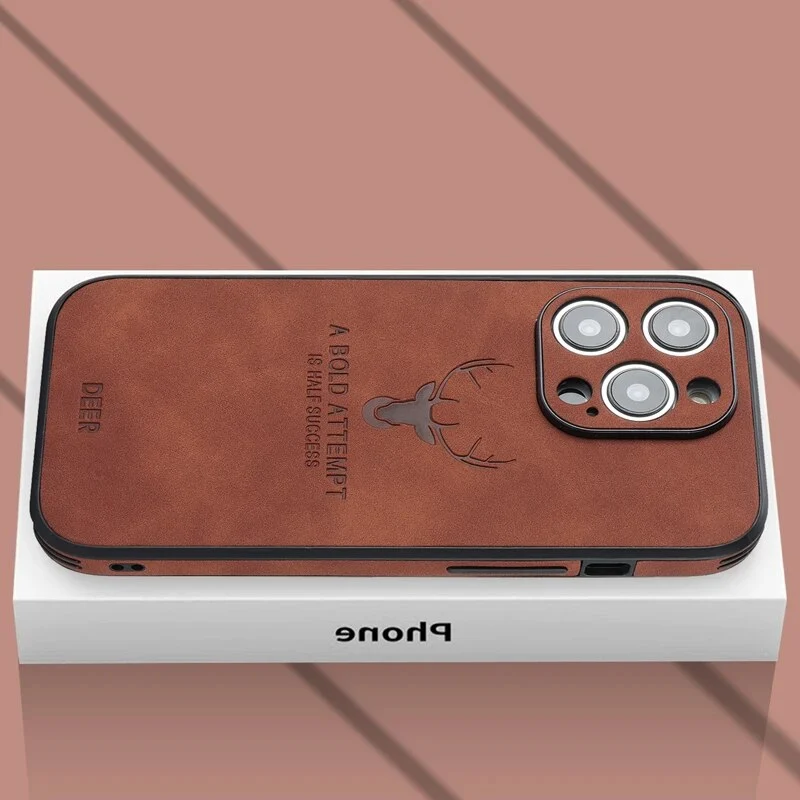 Custodia per iPhone in finta pelle – Cover sottile con protezione dagli urti e supporto MagSafe