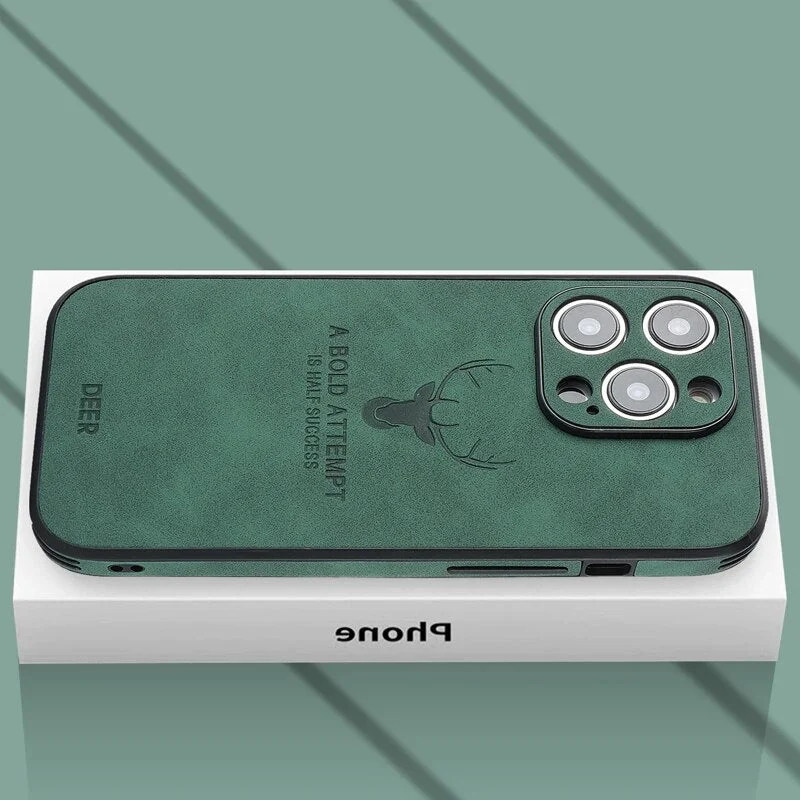 Custodia per iPhone in finta pelle – Cover sottile con protezione dagli urti e supporto MagSafe