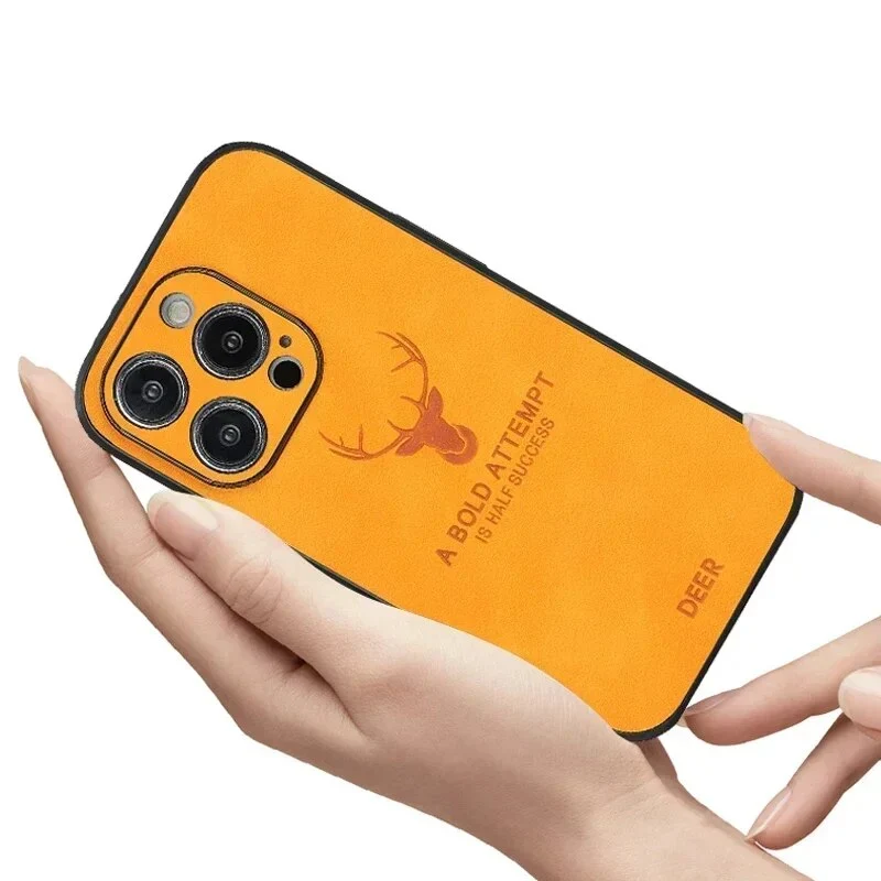 Custodia per iPhone in finta pelle – Cover sottile con protezione dagli urti e supporto MagSafe