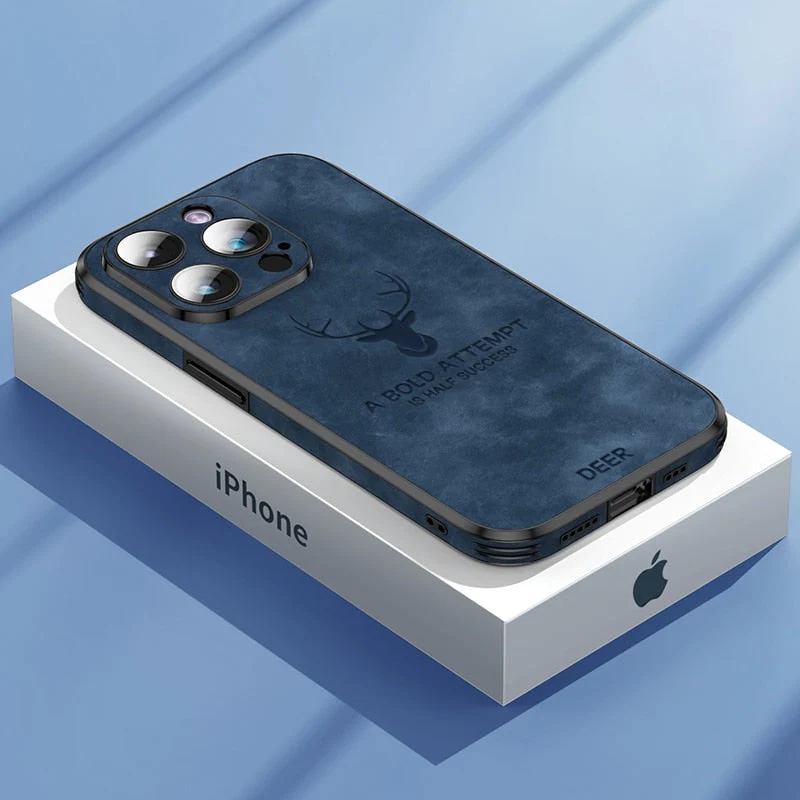 Custodia per iPhone in finta pelle – Cover sottile con protezione dagli urti e supporto MagSafe