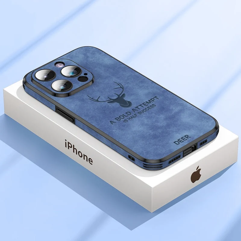 Custodia per iPhone in finta pelle – Cover sottile con protezione dagli urti e supporto MagSafe