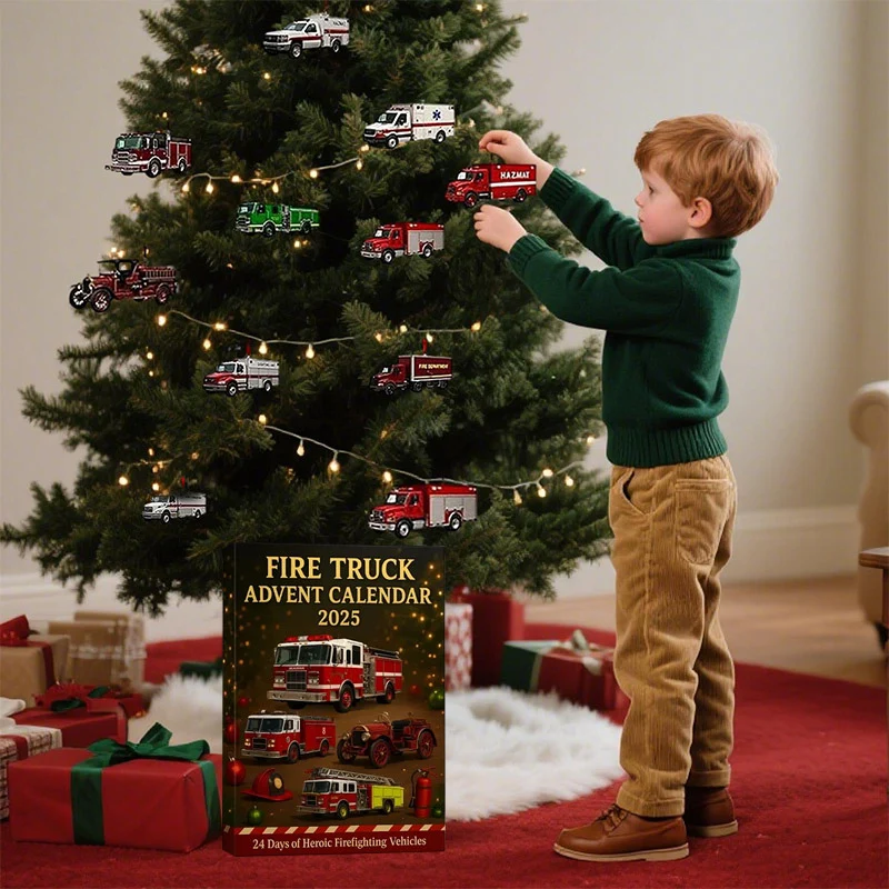 Calendrier de l’Avent camion de pompiers 24 jouets