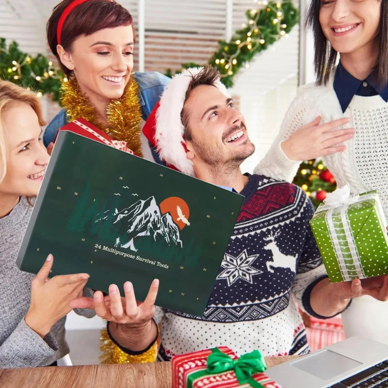 Kit de survie Noël boîte cadeau compacte