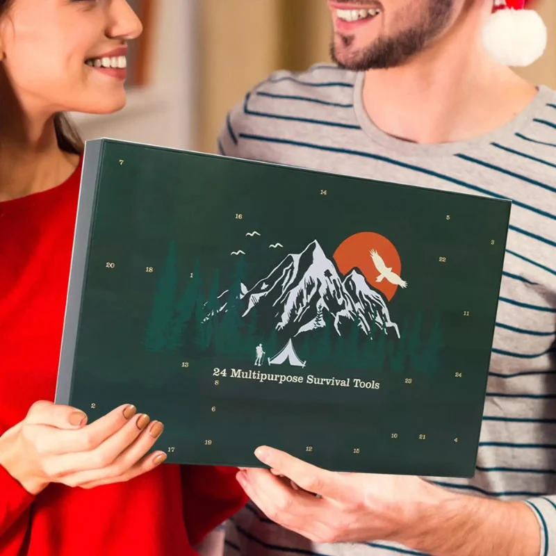 Kit de survie Noël boîte cadeau compacte