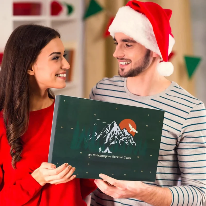 Kit de survie Noël boîte cadeau compacte
