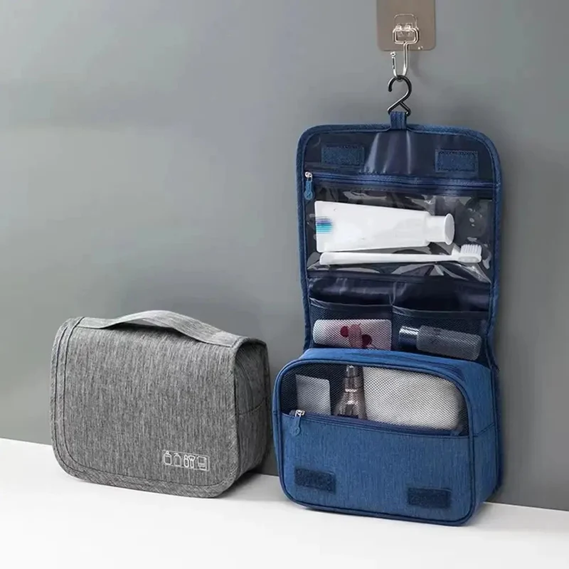 Trousse de toilette pliable avec crochet