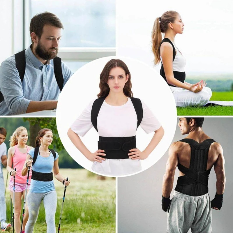 Correcteur posture dos unisexe gilet alignement