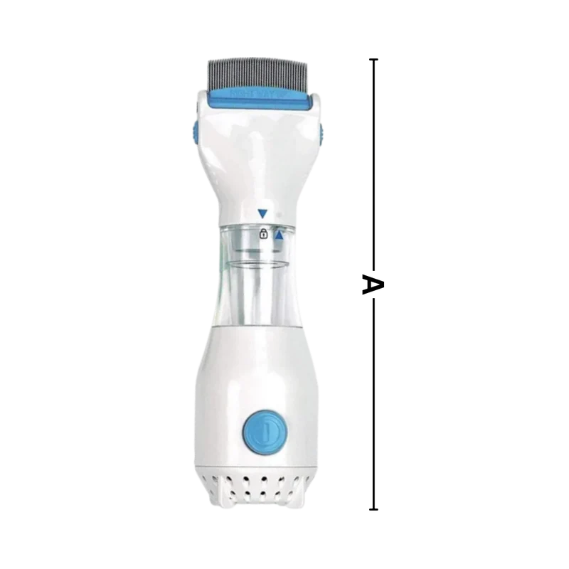 Peigne anti-poux électrique pour cheveux & poils