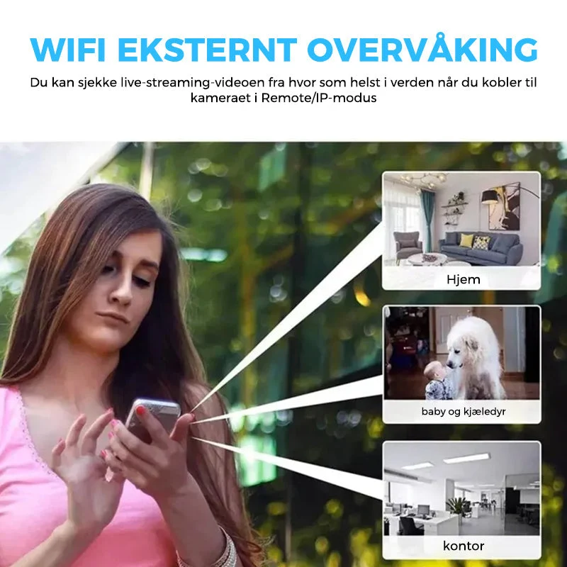 Mini WIFI-camera - 1080P HD - Visione Notturna - Rilevamento di Movimento