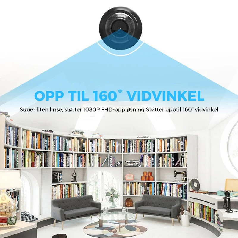 Mini WIFI-camera - 1080P HD - Visione Notturna - Rilevamento di Movimento