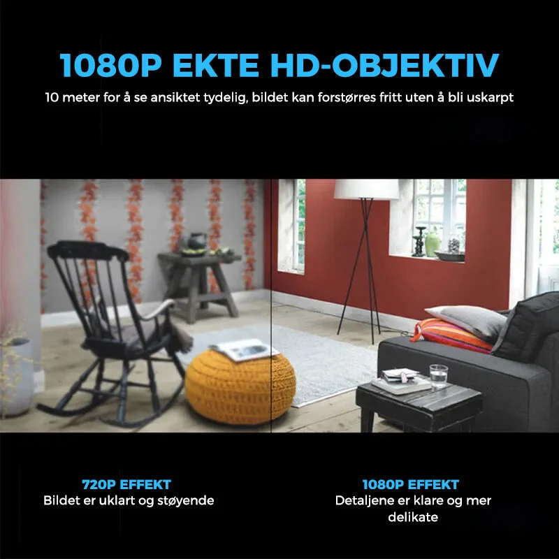 Mini WIFI-camera - 1080P HD - Visione Notturna - Rilevamento di Movimento