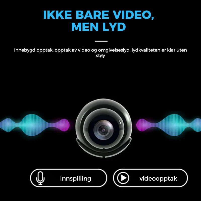 Mini WIFI-camera - 1080P HD - Visione Notturna - Rilevamento di Movimento