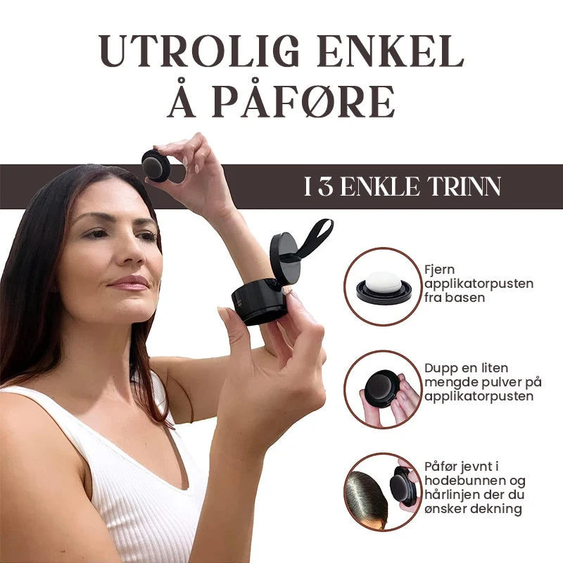 Polvere per Colore dei Capelli con Effetto Volume - Copertura Grigia