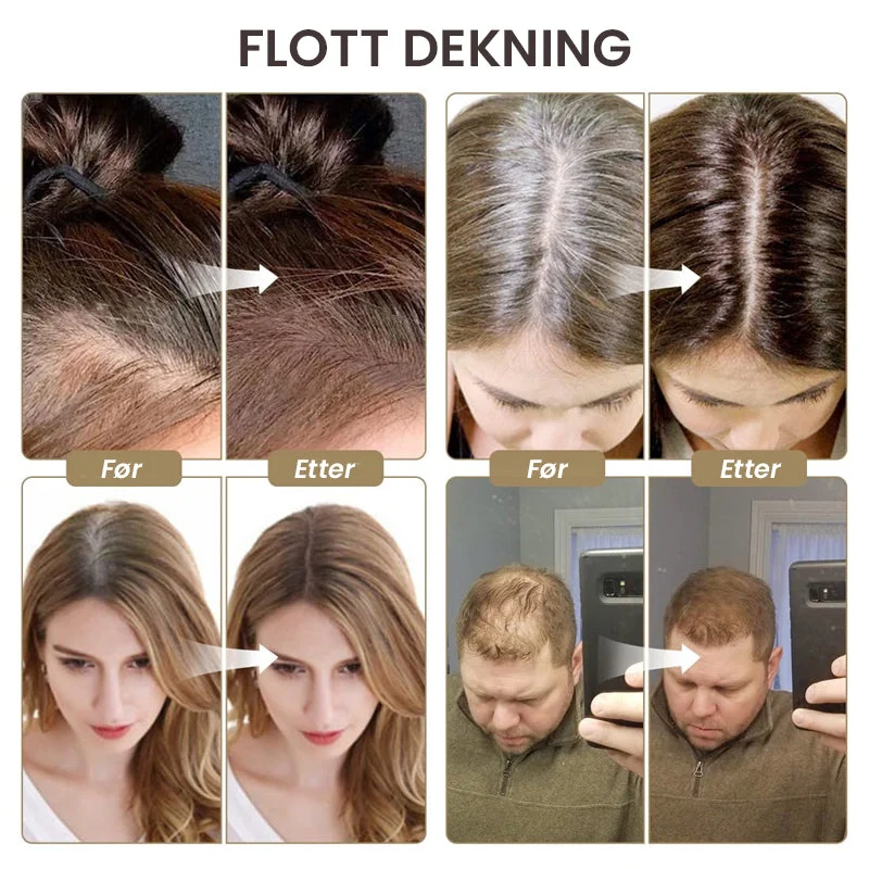 Polvere per Colore dei Capelli con Effetto Volume - Copertura Grigia