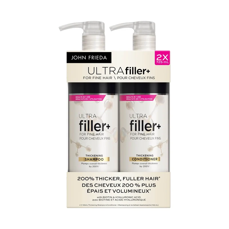 JOHN FRIEDA - Shampoing et Revitalisant Épaissisants ULTRAfiller+