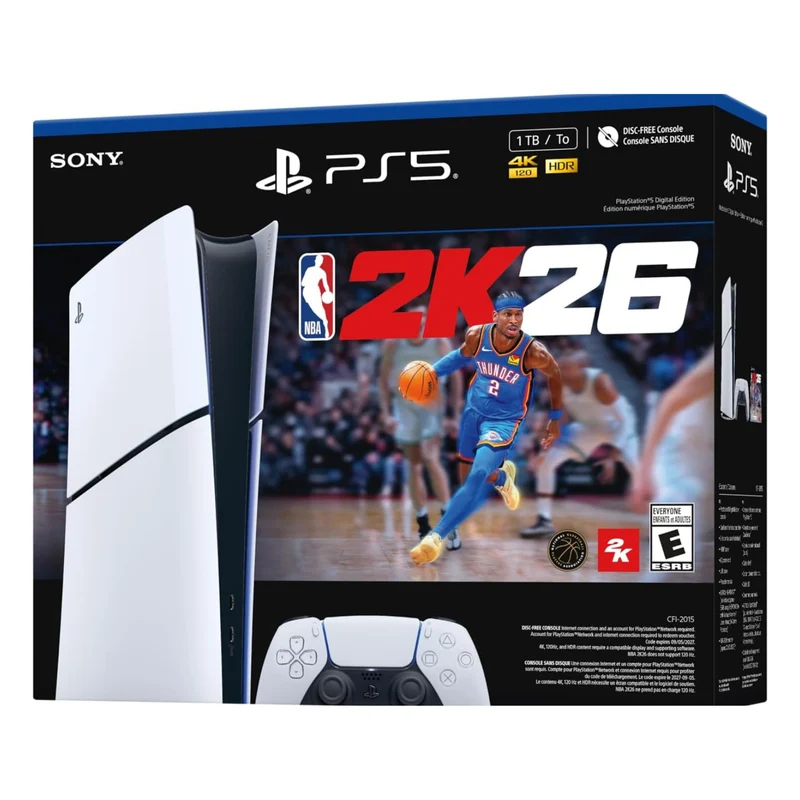 SONY - Ensemble PlayStation 5 Édition Numérique 1 To NBA 2K26