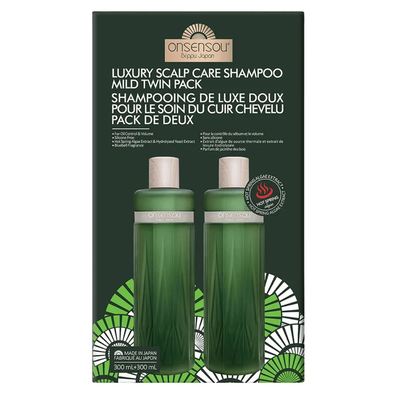 ONSENSOU - Paquet de 2 Shampoings de Luxe Doux pour le Soin du Cuir Chevelu