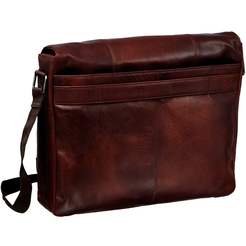 MANCINI - Sac Messager en Cuir pour Ordinateur Portable