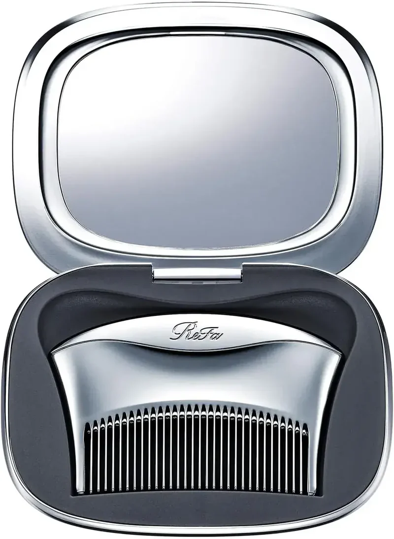 ReFa Marquise Compact Mirror with Comb for Portable Carry