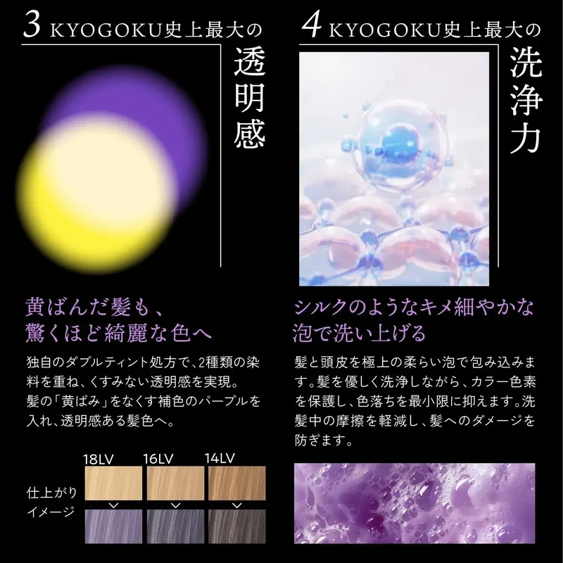Kyogoku Purple Color-Care Shampoo for Blonde Hair 6.8 fl oz