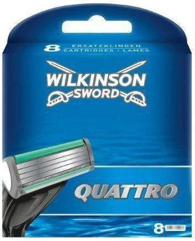 Wilkinson Sword Quattro - 8 stuks - Scheermesjes