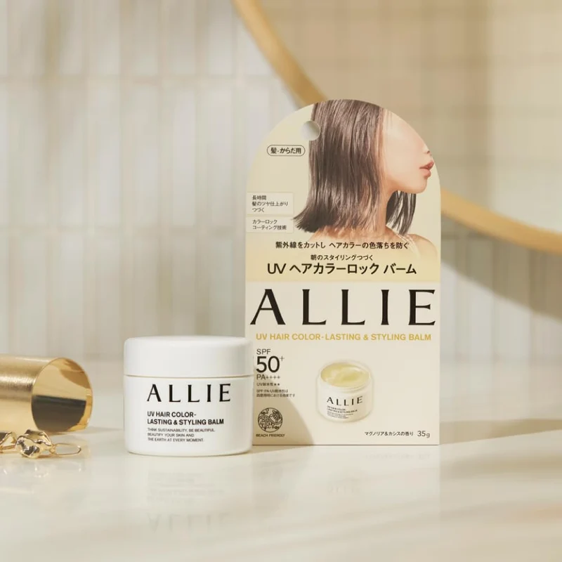 ALLIE Chrono Beauty UV Hair Color Lasting and Styling Balm SPF Protection 50g