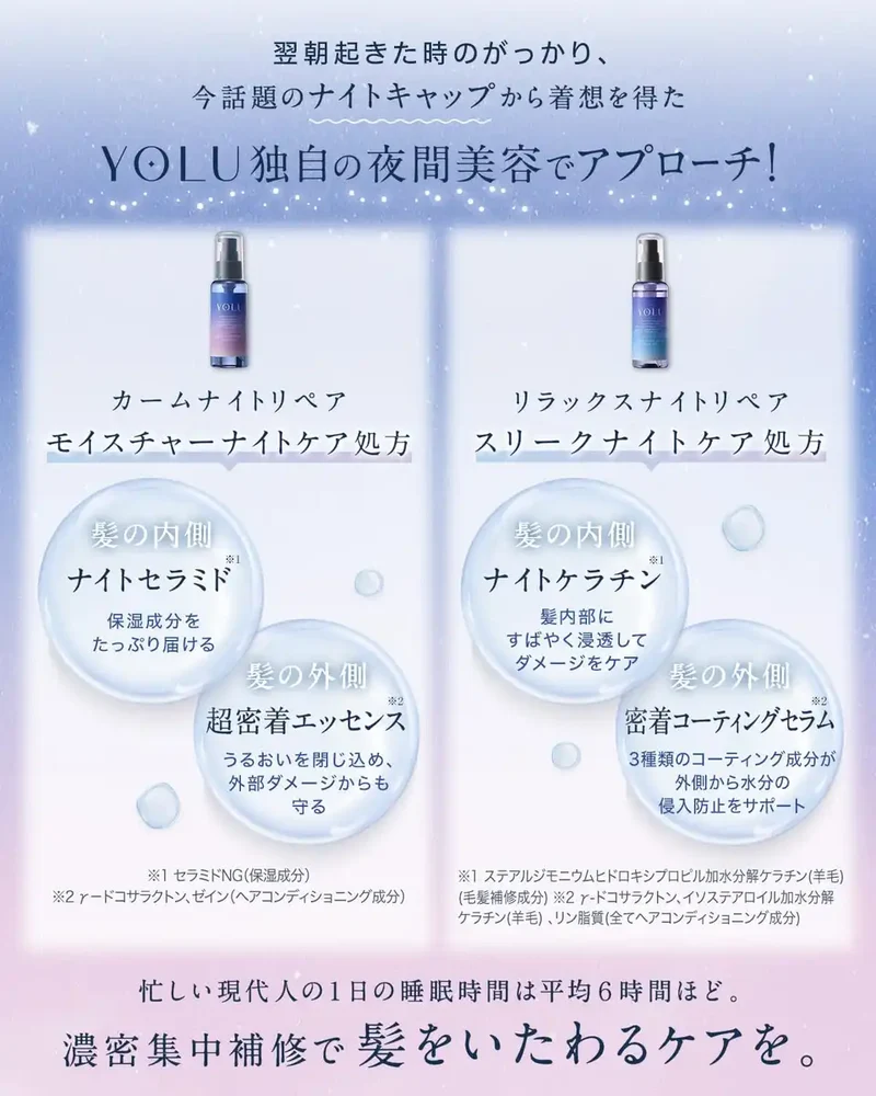 Yolu Hair Oil Relax Night Repair 80ml - Nourishing and Restorative